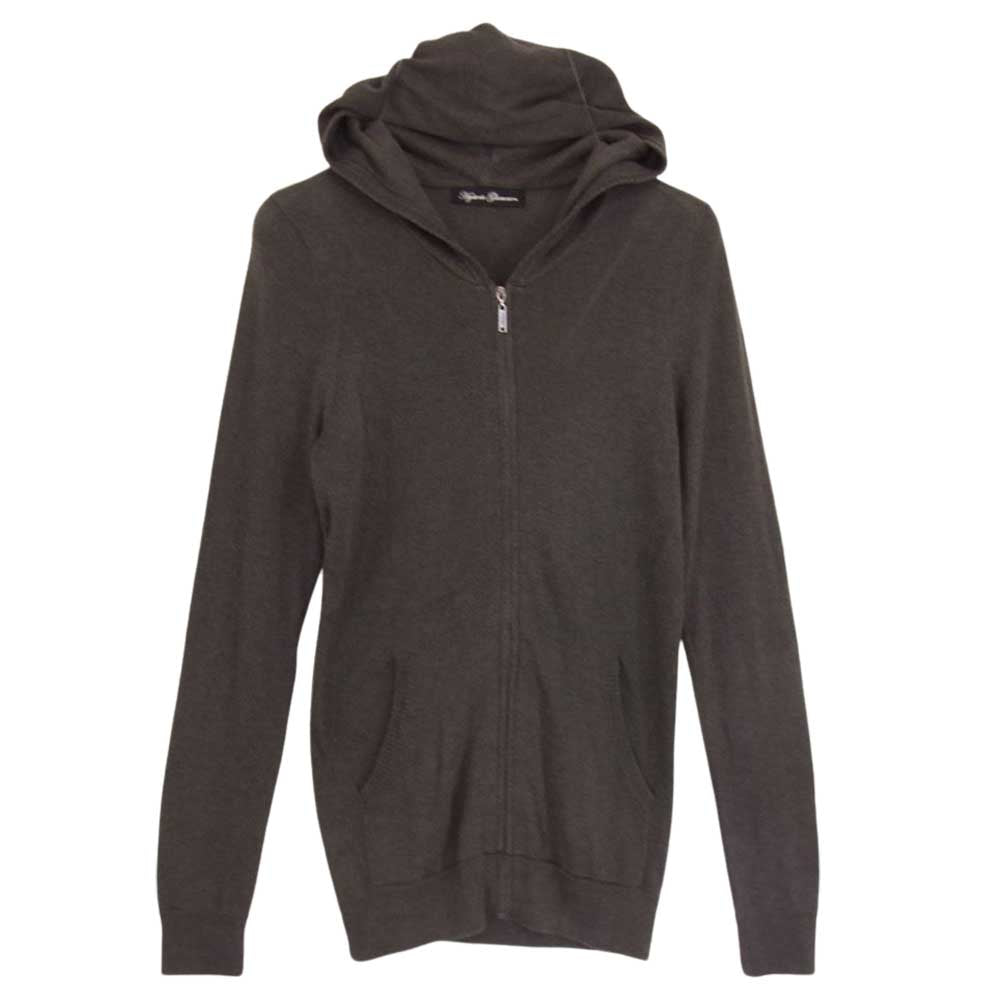 HYSTERIC GLAMOUR ヒステリックグラマー 2ND-4290 ジップ ニット パーカー グレー系 FREE【中古】