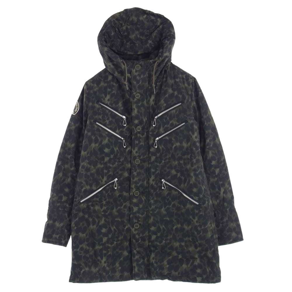 HYSTERIC GLAMOUR ヒステリックグラマー 0114AC01  迷彩 カモフラ フーデット ナイロン ジャケット カーキ系 FREE【中古】