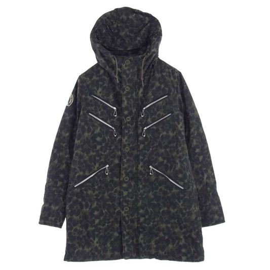 HYSTERIC GLAMOUR ヒステリックグラマー 0114AC01  迷彩 カモフラ フーデット ナイロン ジャケット カーキ系 FREE【中古】