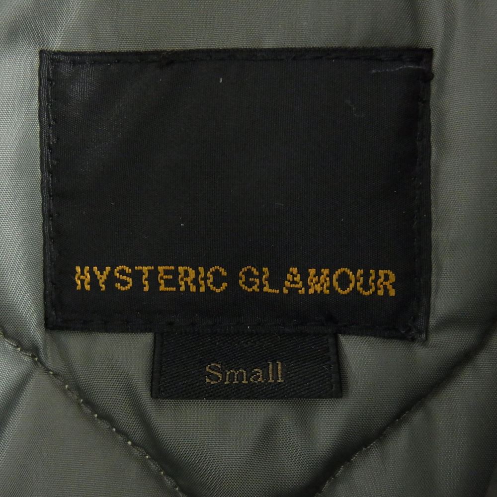 HYSTERIC GLAMOUR ヒステリックグラマー 16AW 0163AB01 プリマロフト エアフォース フーデッド ジャケット カーキ系 S【中古】