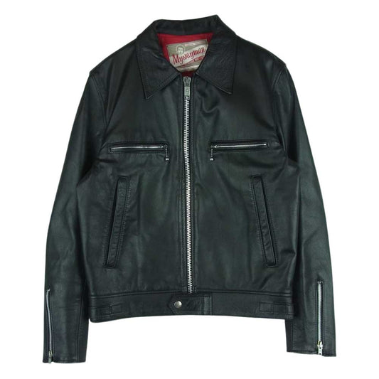 トリプルシックス MY WAY MAN マイウェイマン シドヴィシャス シドジャン レザー シングル ライダース ジャケット ブラック系 36【中古】