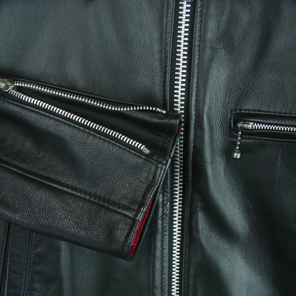 トリプルシックス MY WAY MAN マイウェイマン シドヴィシャス シドジャン レザー シングル ライダース ジャケット ブラック系 36【中古】