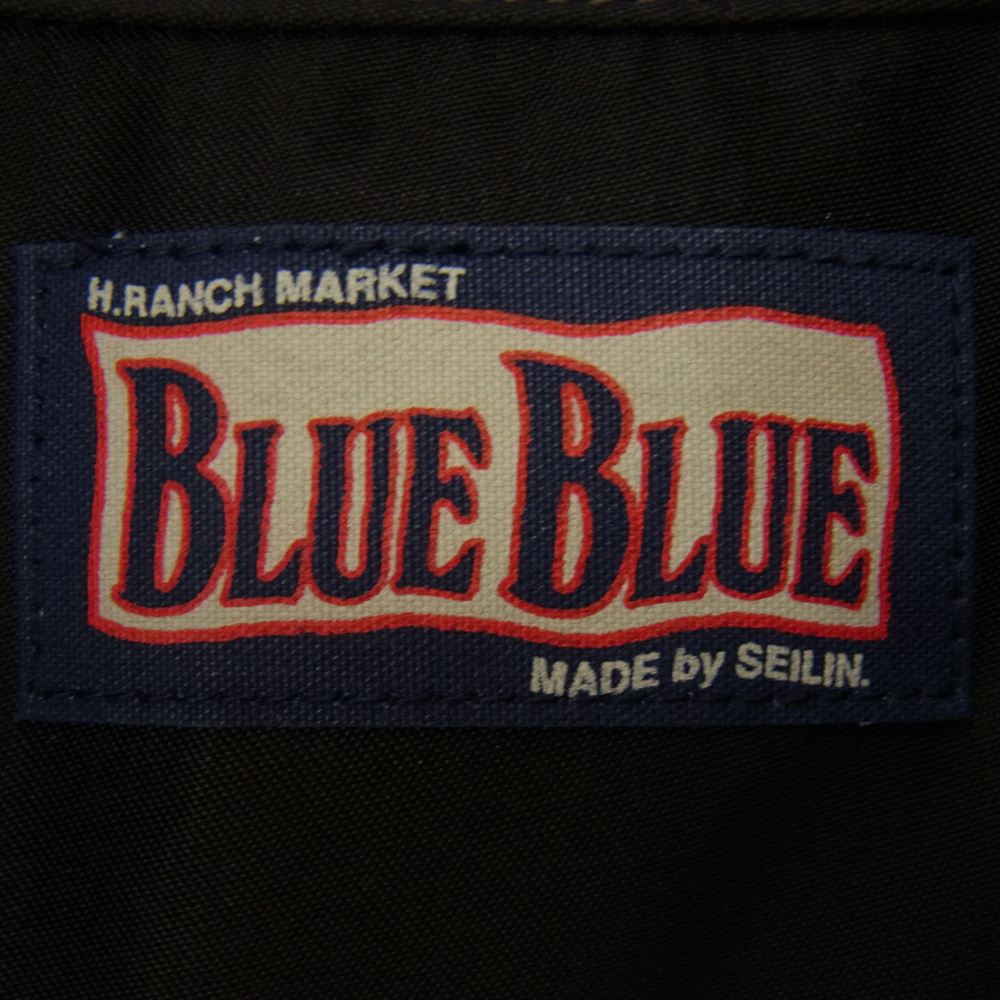 BLUE BLUE ブルーブルー 1002969 STL0004 ブラッシュドウールモッサ CPO 長袖 シャツ チャコール系 3【美品】【中古】