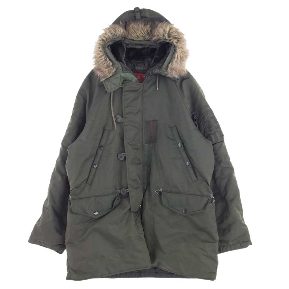 AVIREX アヴィレックス OFFICER'S UNIFORM N-3B TYPE ミリタリー ジャケット カーキ系 L【中古】