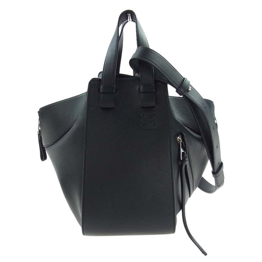 LOEWE ロエベ ハンモック 2WAY スモール ショルダー ハンドバッグ ブラック系【中古】