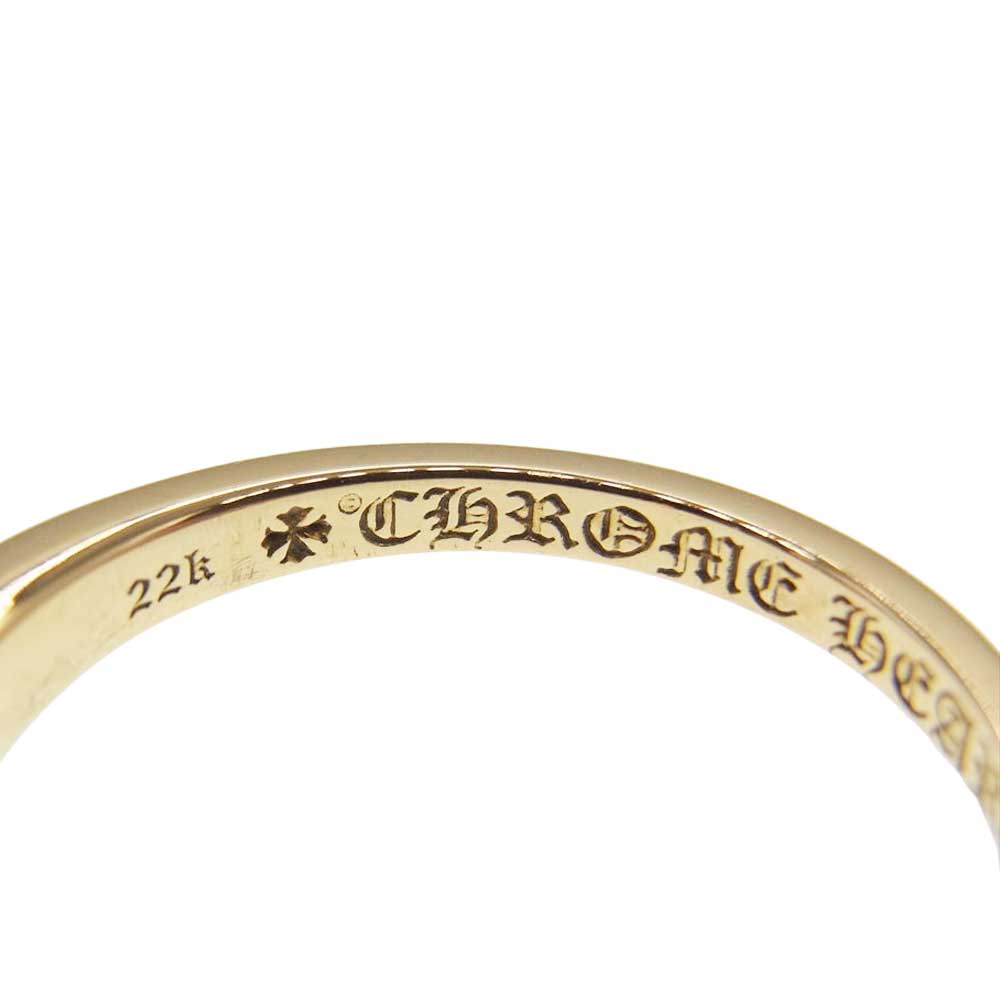 CHROME HEARTS クロムハーツ（原本無） 22K BABYCLSC P/D ベイビークラシック パヴェダイヤ フローラルクロス リング ゴールド系 17号【中古】