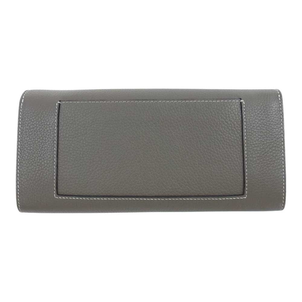 CELINE セリーヌ フラップ マルチファンクション 長財布 チャコール系【中古】
