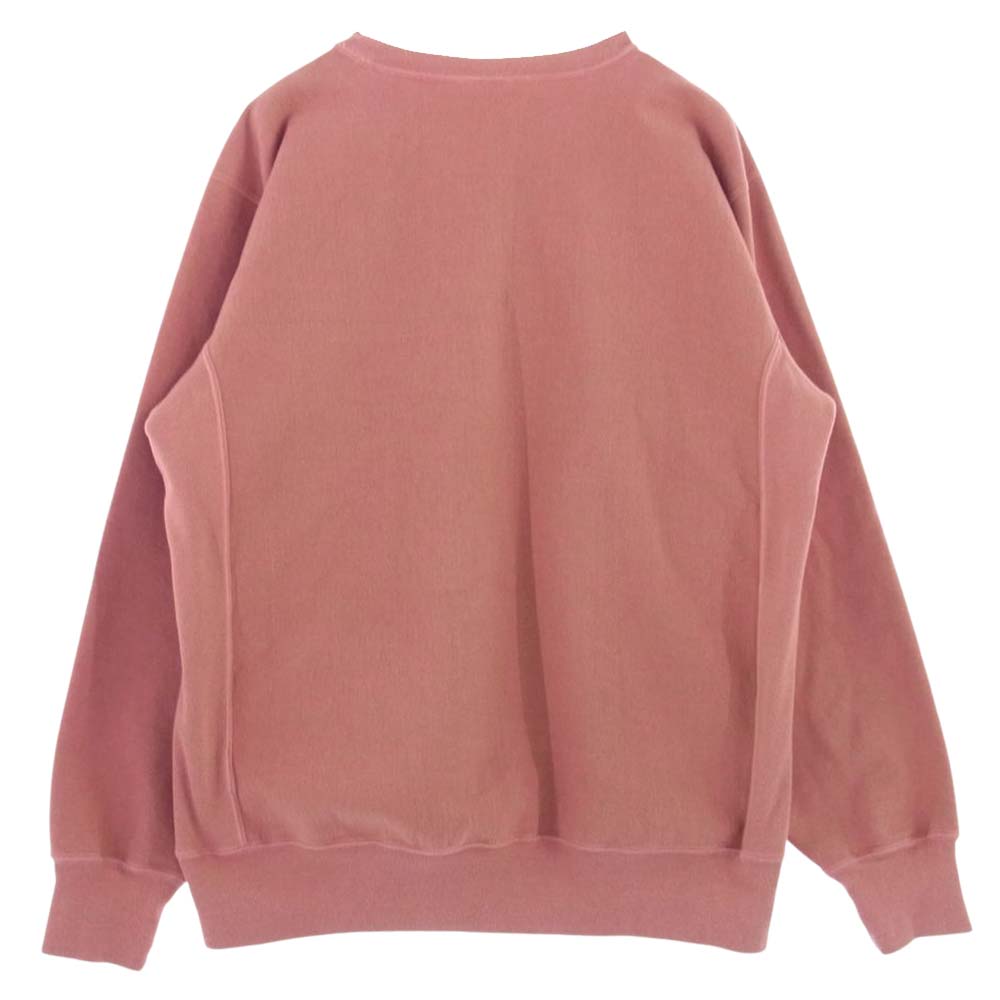 AURALEE オーラリー 19AW A9AP025M SUPER MILLED SWEAT P/O ヘビーウェイト クルーネック スウェット トレーナー オレンジ系【中古】