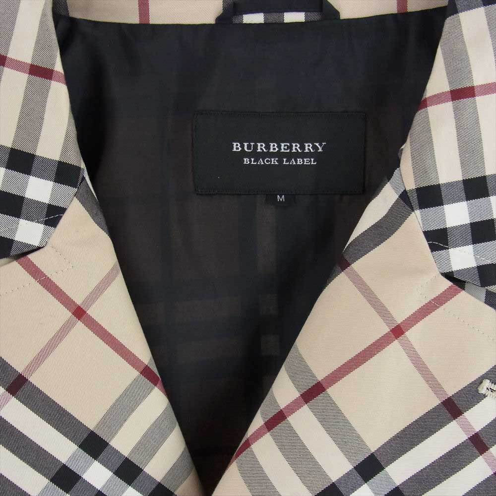 BURBERRY BLACK LABEL バーバリーブラックレーベル BMP66-902-42 ノバチェック コート ベージュ系 M【中古】