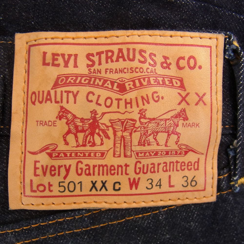 Levi's リーバイス 90s 501XXC 1937 BIG E 37201-0003 ビッグE USA製 ボタン裏555 バレンシア工場 隠しリベット デニムパンツ ジーンズ インディゴブルー系 34【美品】【中古】