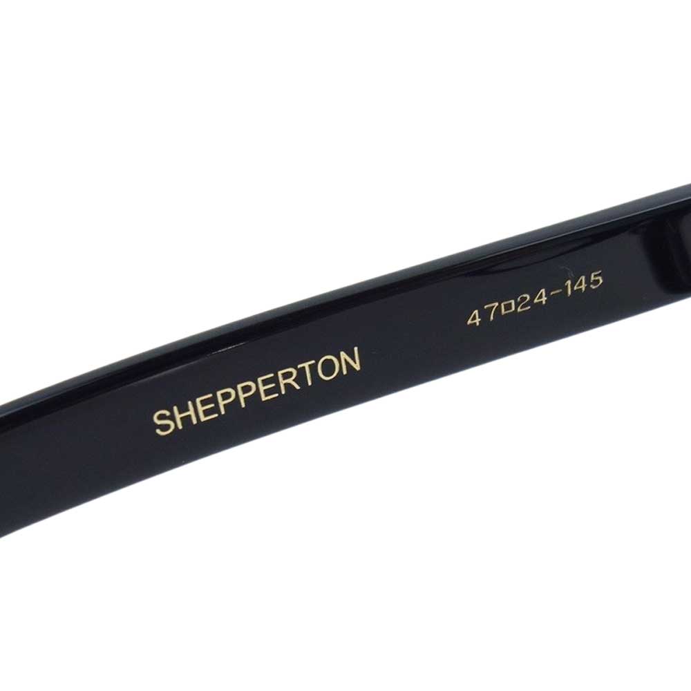 オリバーゴールドスミス SHEPPERTON シェパートン ラウンドシェイプ クリアレンズ アイウェア 眼鏡 ブラック系【極上美品】【中古】