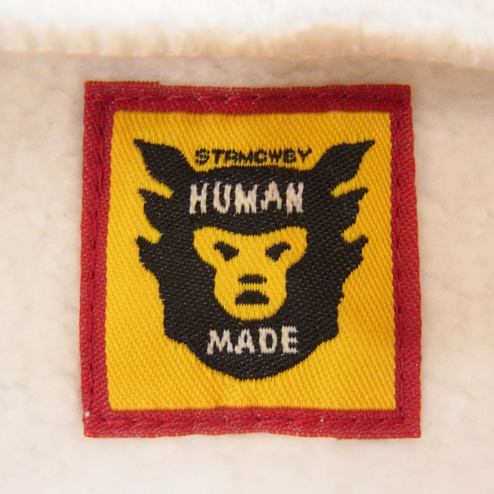 HUMAN MADE ヒューマンメイド HM25CS017 SWEAT HOODIE ハート ロゴ スウェット フーデット パーカー  ホワイト系 L【極上美品】【中古】