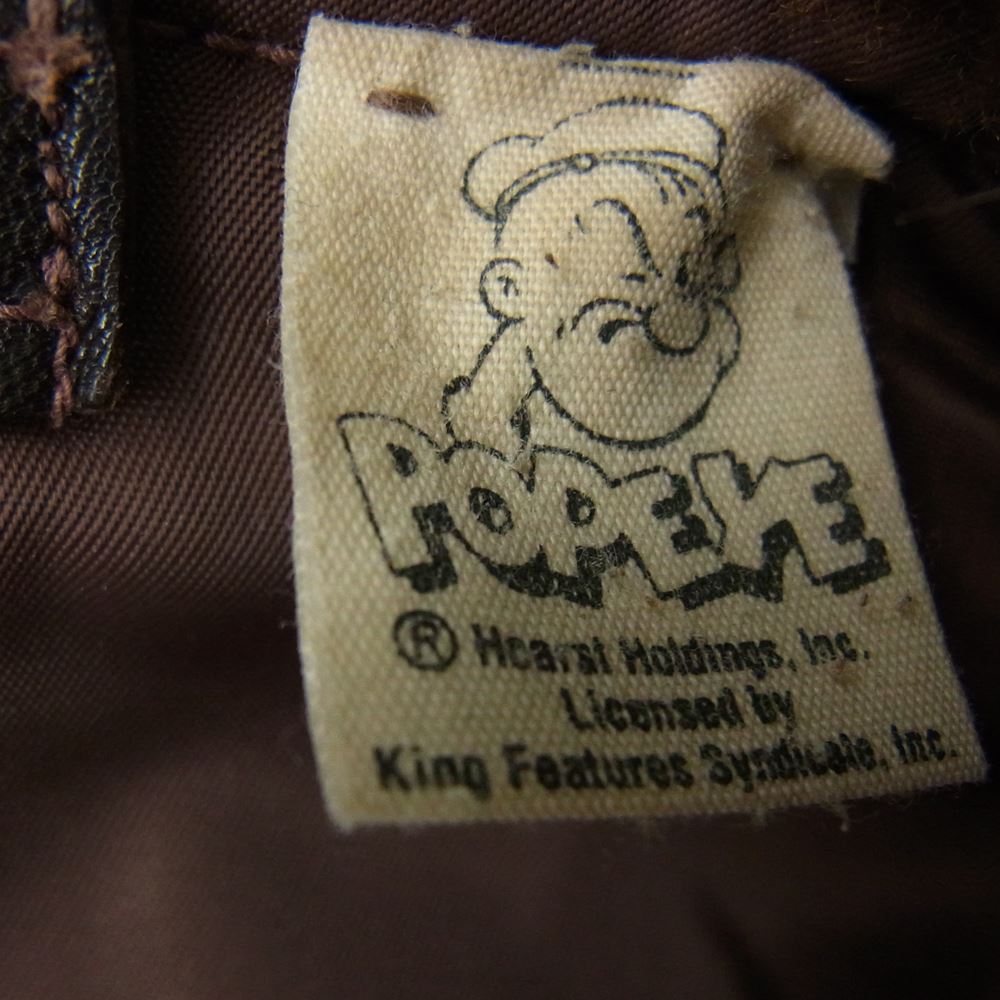 Buzz Rickson's バズリクソンズ BR80246 G-1 POPEYE ポパイ ペイント 純正カスタム レザー フライト ジャケット ブラウン系 38【中古】