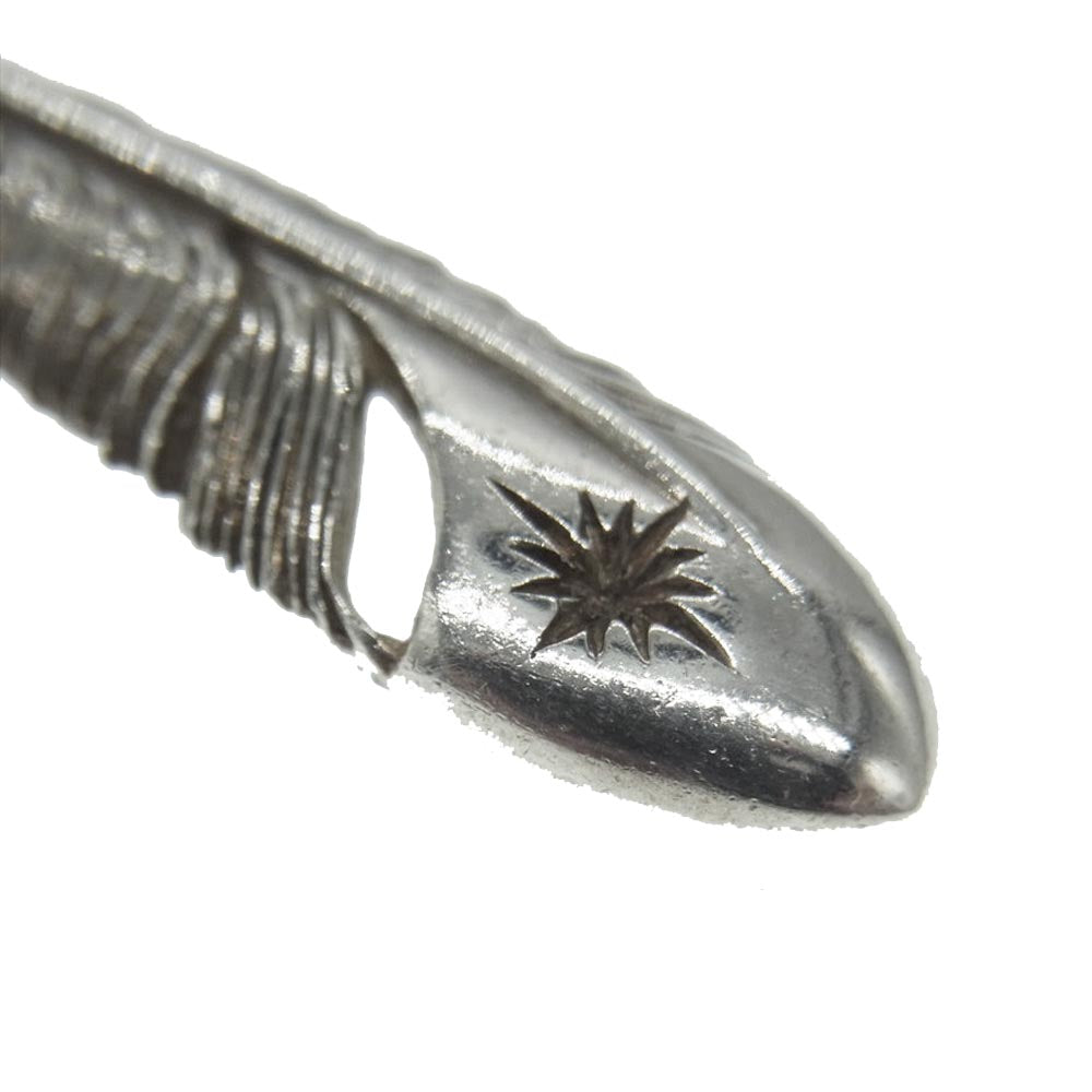 SAAD サード 左向き フェザー サンシンボル ペンダントトップ シルバー系【中古】