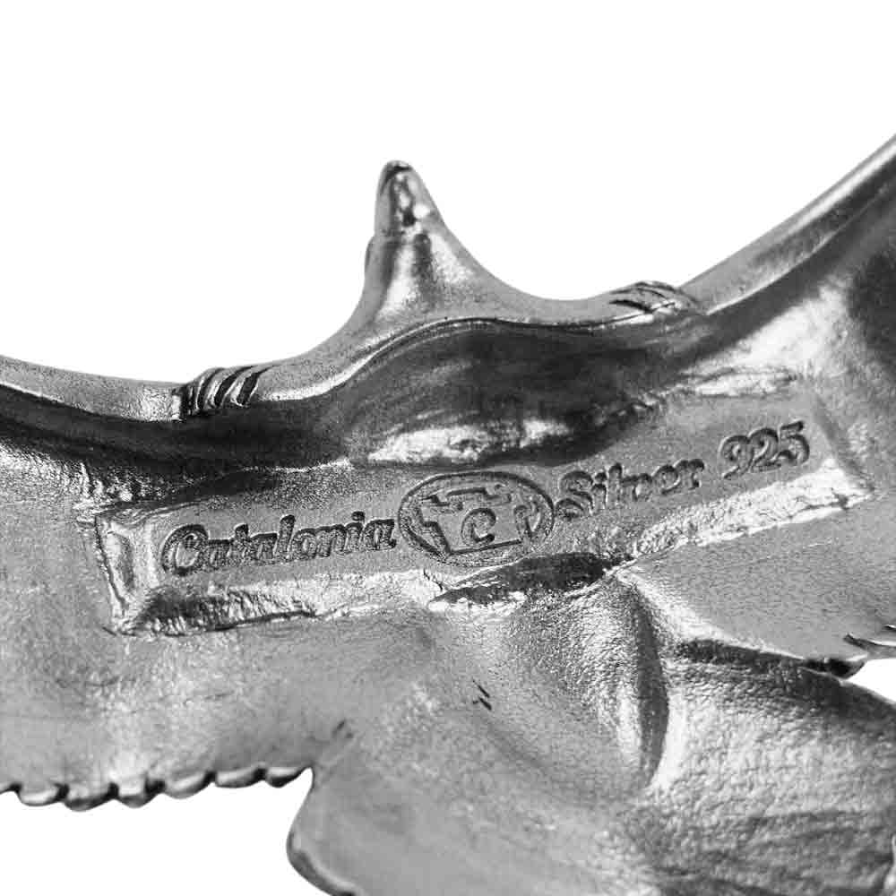 CATALONIA カタロニア イーグル 大 全銀 ペンダントトップ シルバー系【中古】