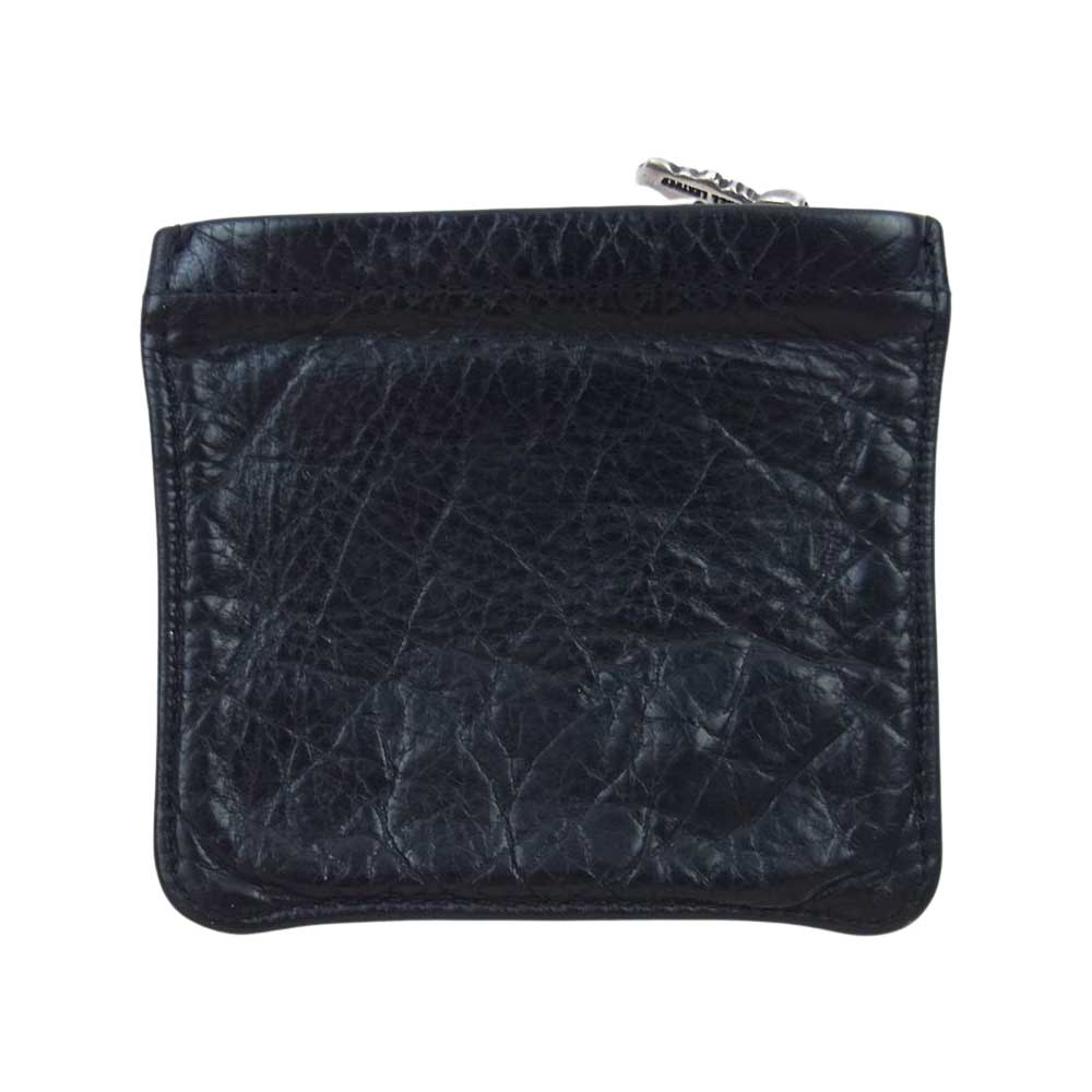 BILL WALL LEATHER ビルウォールレザー BEAMS ビームス別注 レザー ジッパー コインケース ブラック系【中古】