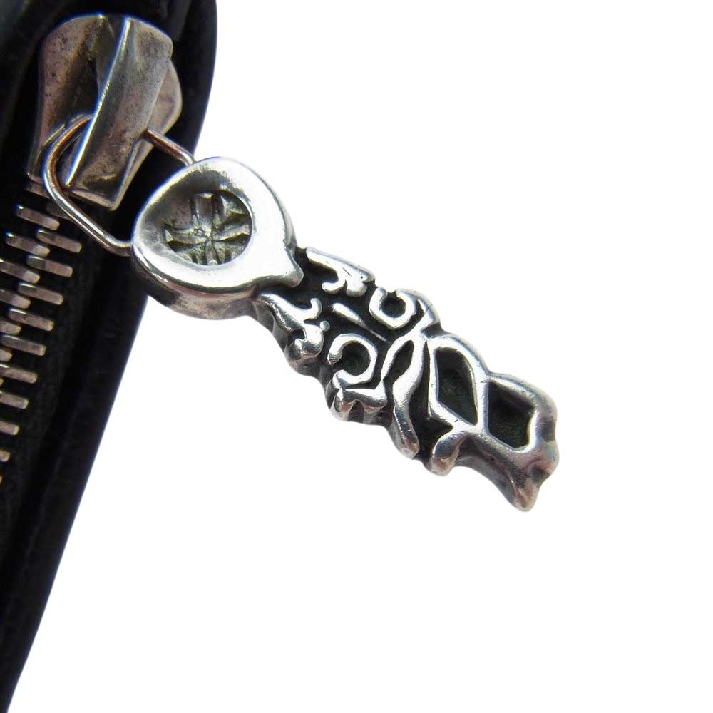 BILL WALL LEATHER ビルウォールレザー BEAMS ビームス別注 レザー ジッパー コインケース ブラック系【中古】