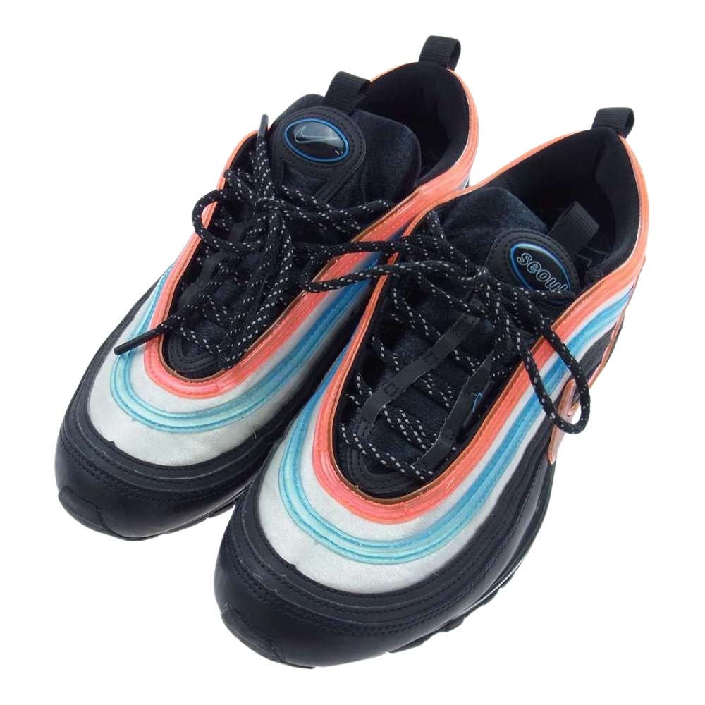 NIKE ナイキ CI1503-001 AIR MAX 97 OA GS エアマックス グァン・シン-ネオン ソウル スニーカー ブラック系 マルチカラー系 28.0cm【中古】