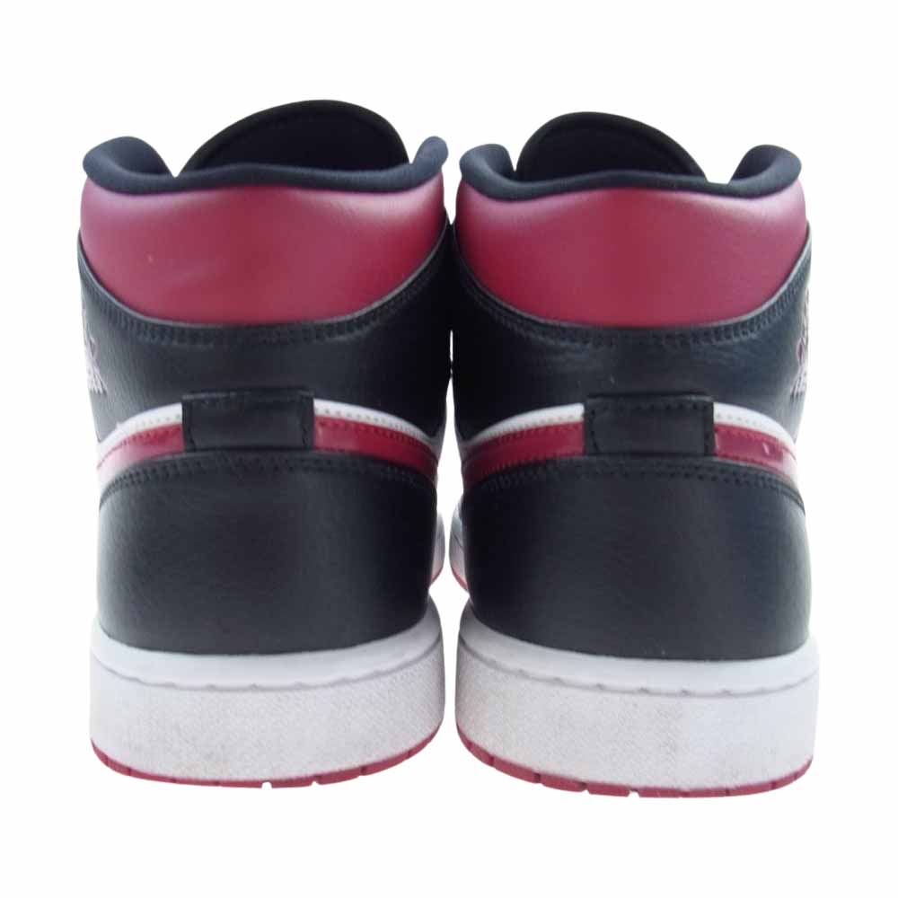 NIKE ナイキ 554724-066 AIR JORDAN 1 MID エア ジョーダン 1 ミッド スニーカー ワインレッド系 ブラック系 28.0cm【中古】