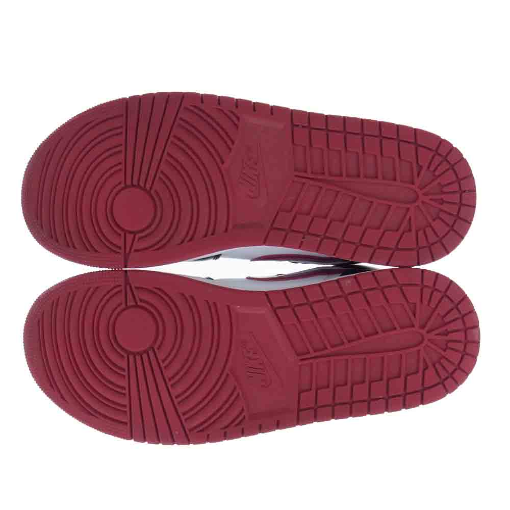 NIKE ナイキ 554724-066 AIR JORDAN 1 MID エア ジョーダン 1 ミッド スニーカー ワインレッド系 ブラック系 28.0cm【中古】