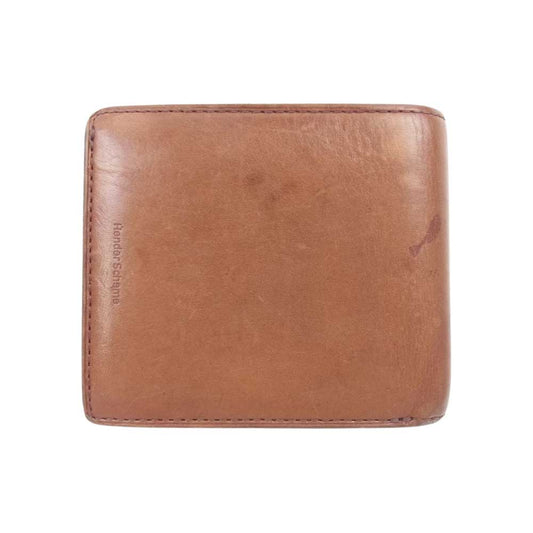 Hender Scheme エンダースキーマ ヌメ革 レザー ウォレット 二つ折り財布 ブラウン系【中古】