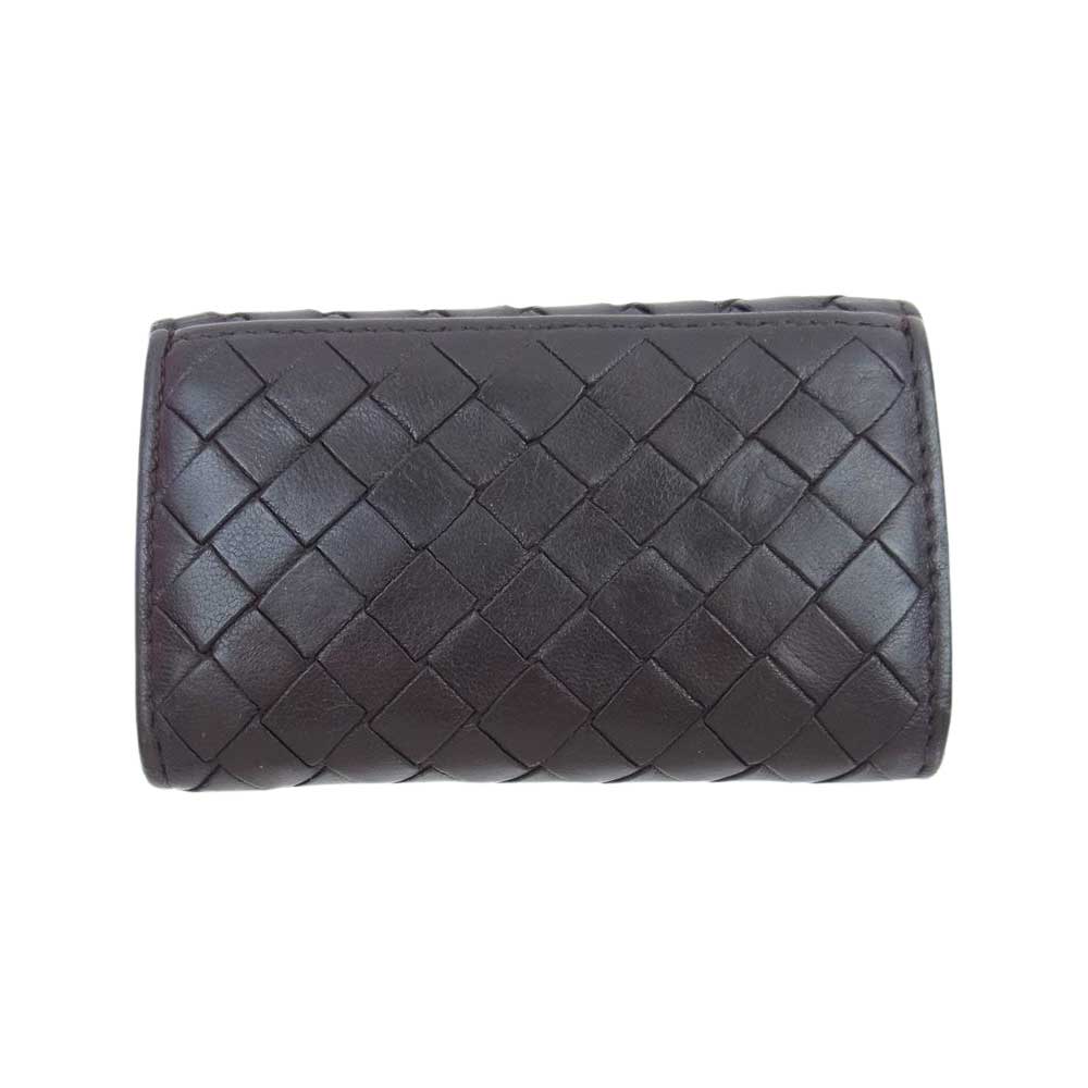 BOTTEGAVENETA ボッテガヴェネタ イントレチャート レザー コインケース ダークブラウン系【中古】