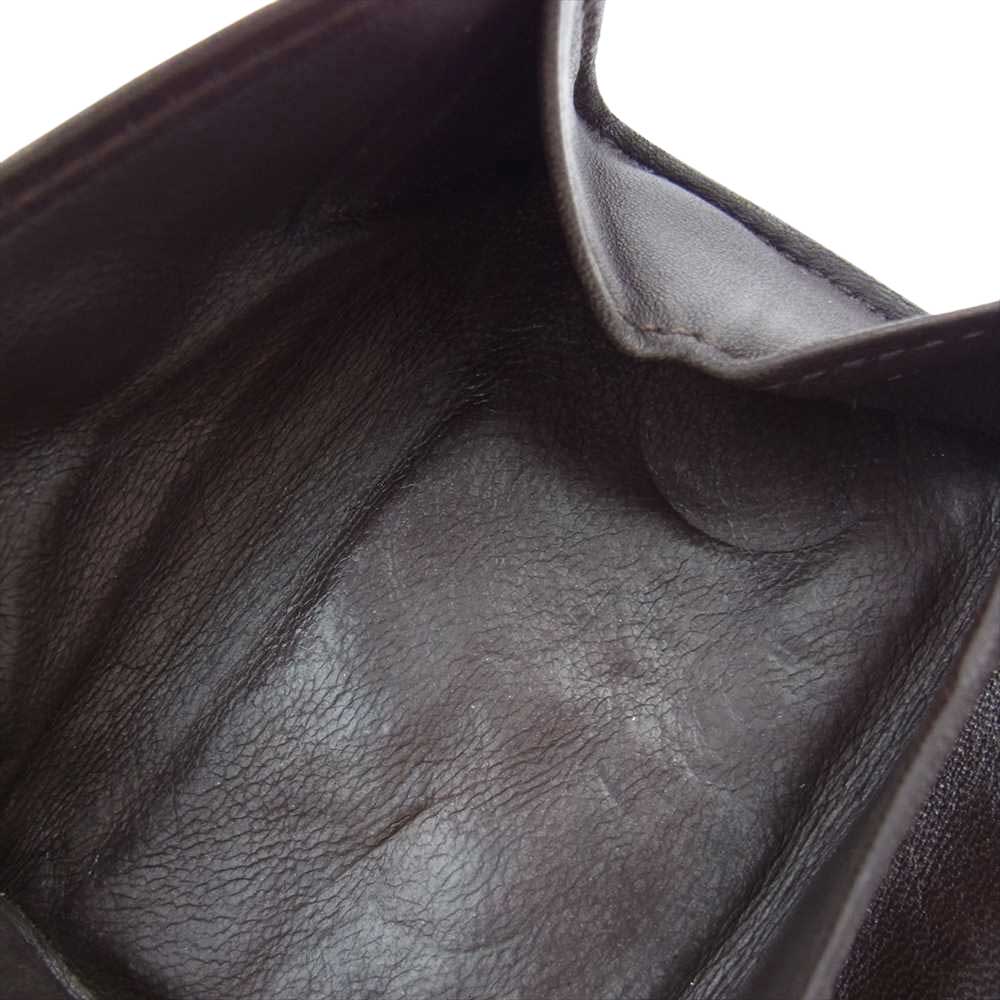 BOTTEGAVENETA ボッテガヴェネタ イントレチャート レザー コインケース ダークブラウン系【中古】
