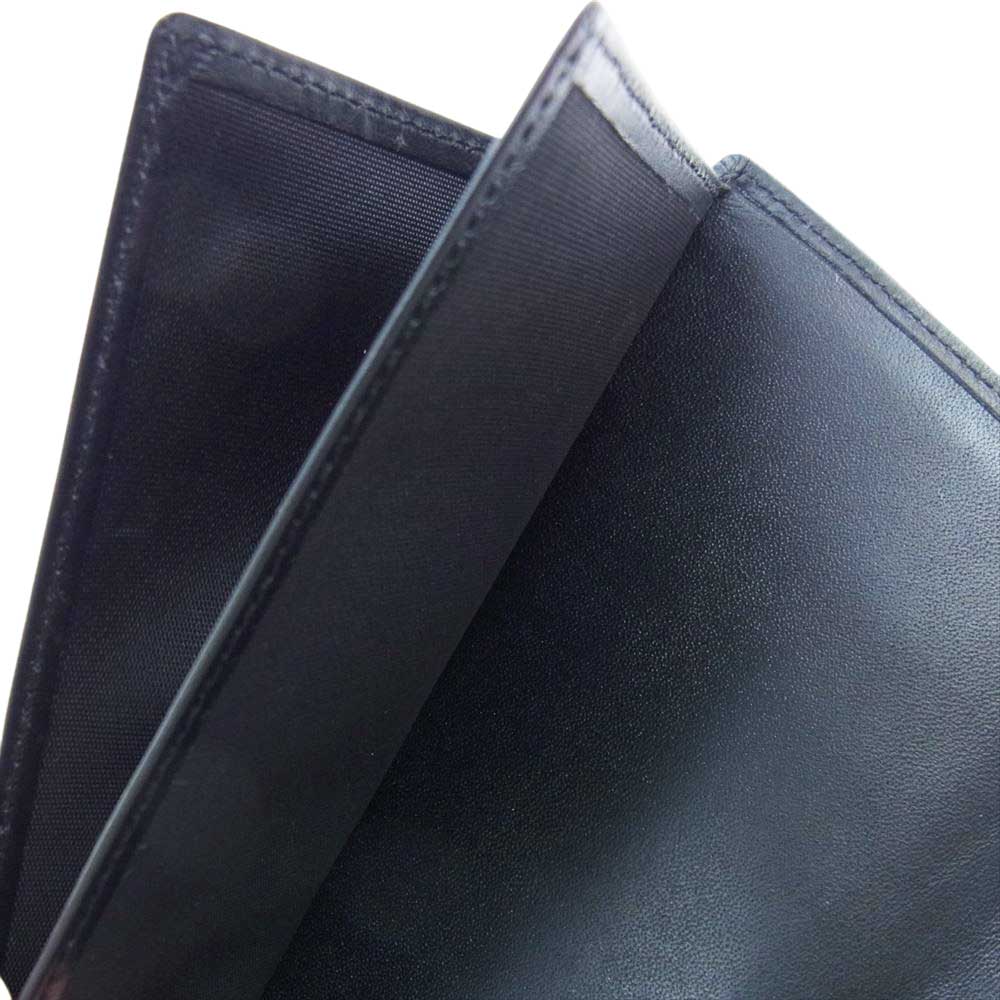 GUCCI グッチ Gロゴ レザー 札入れ 長財布 ウォレット ブラック系【中古】