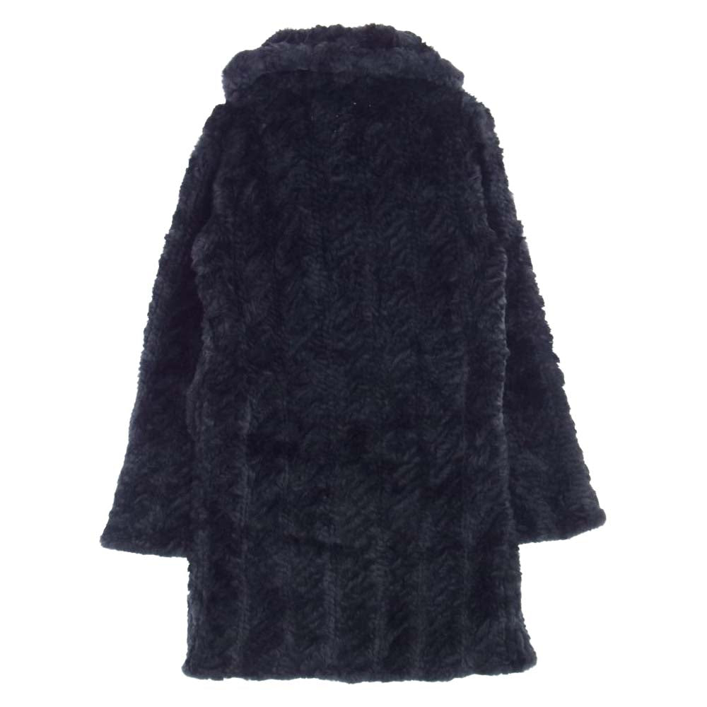 ISAMUKATAYAMA BACKLASH イサムカタヤマバックラッシュ 1714-02  イサムカタヤマ ラビットファー コート ジャケット ブラック系 M【極上美品】【中古】