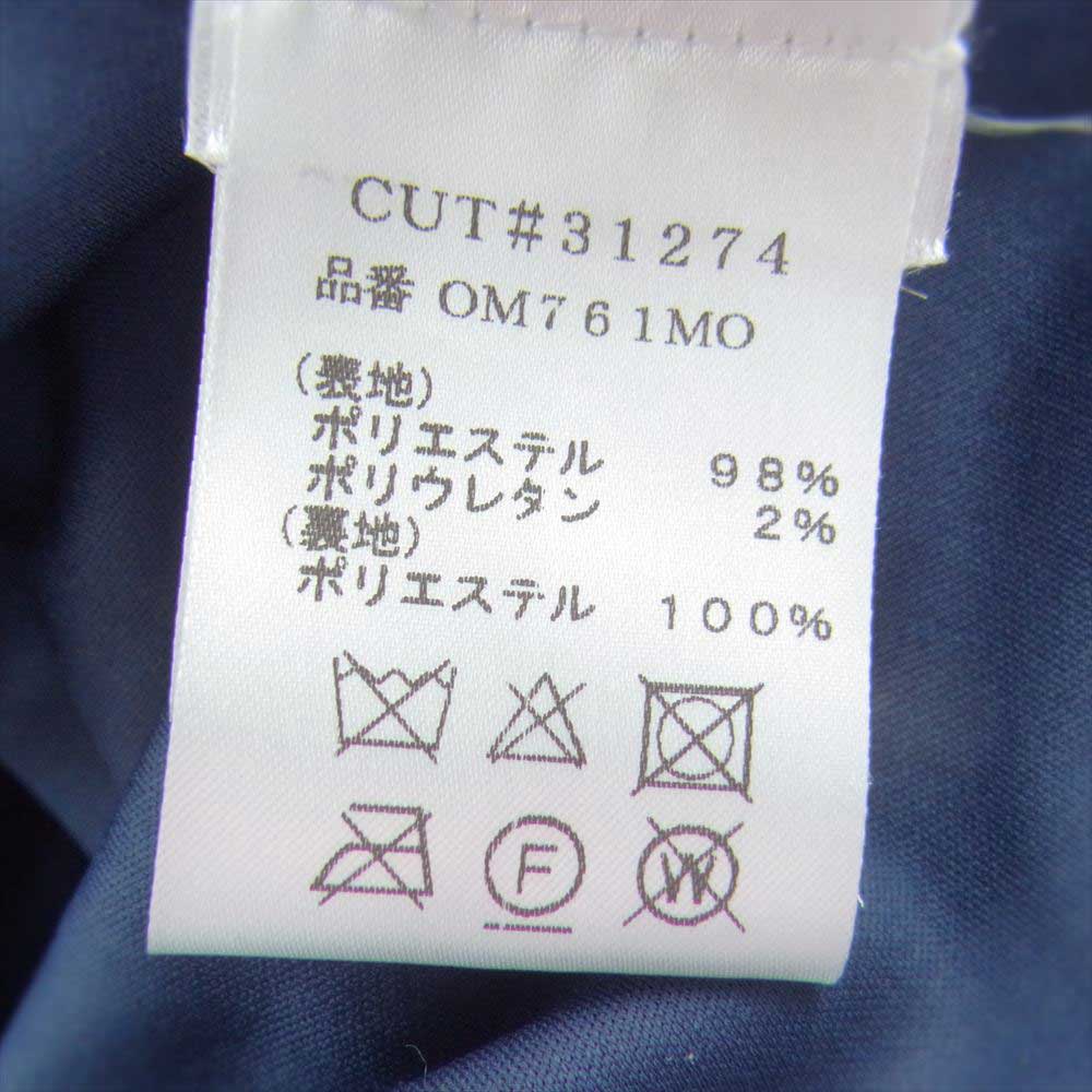 タダシショージ OM761MO ピンタック フレンチスリーブ カラーブロック ワンピース ドレス ネイビー系 ダークネイビー系 XS【中古】
