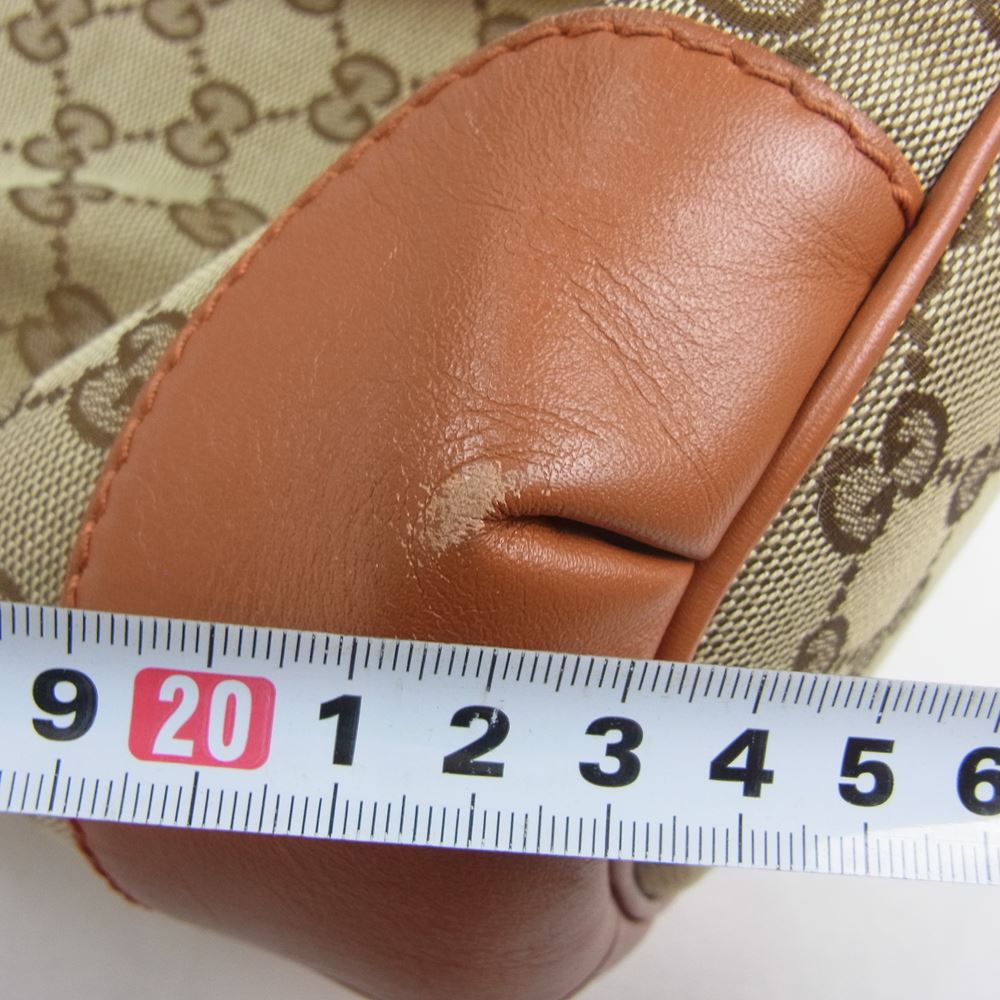 GUCCI グッチ 247902 002123  GG柄 2Way スーキー ディアマンテ キャンバス レザー ショルダー ハンド バッグ  ブラウン系【中古】