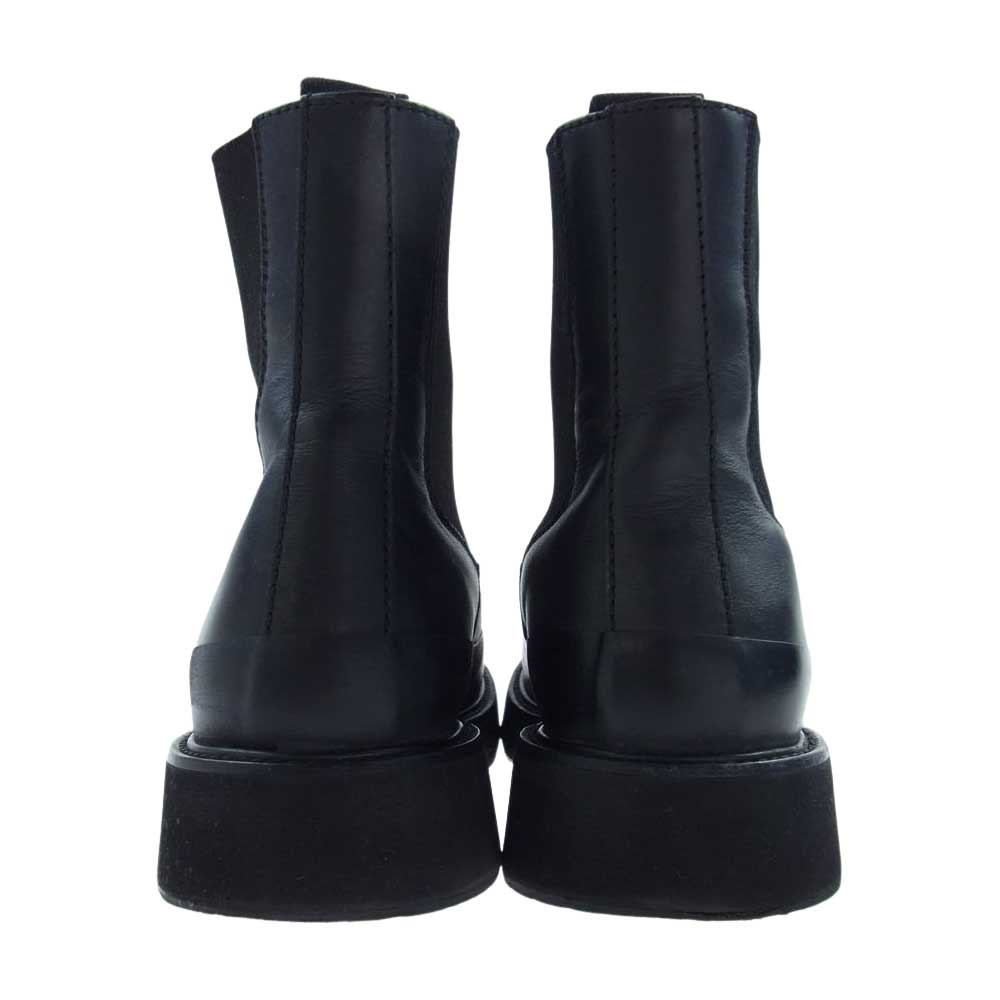 CELINE セリーヌ レザー切替 サイドゴア チェルシーブーツ ブラック系 26【中古】