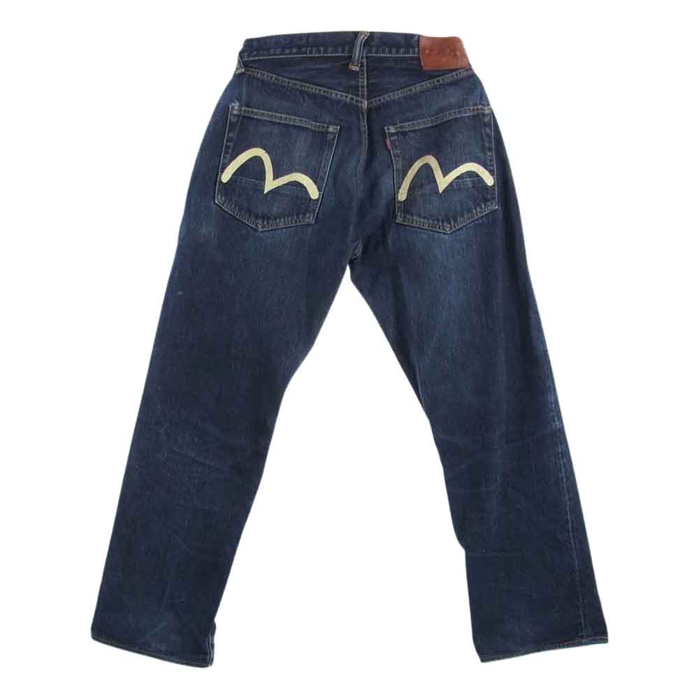 EVISU エヴィス 2001 No2 赤耳 オールド カット フィット デニム パンツ インディゴブルー系【中古】