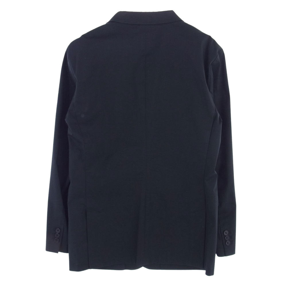 BURBERRY BLACK LABEL バーバリーブラックレーベル BMP62-814-09 ピークドラペル 1B テーラードジャケット ブラック系 L【中古】