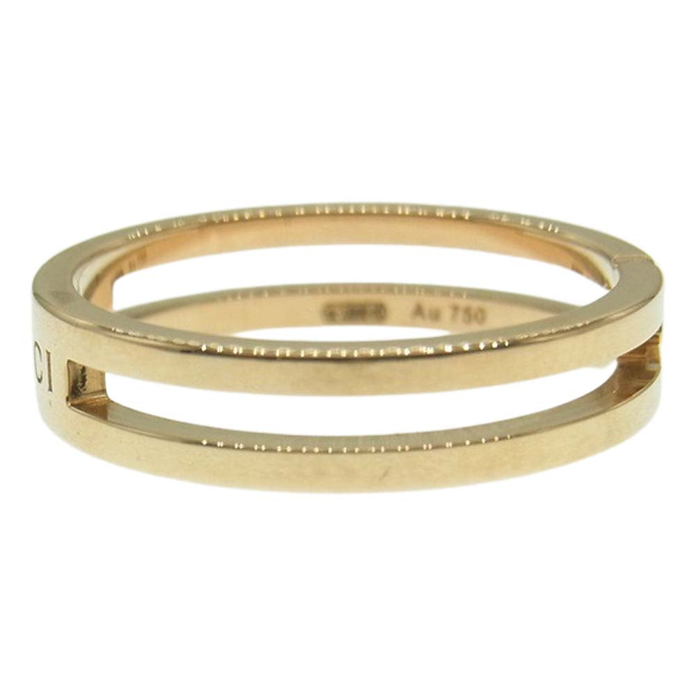 GUCCI グッチ K18PG ピンクゴールド インフィニティ リング ゴールド系 8号【美品】【中古】