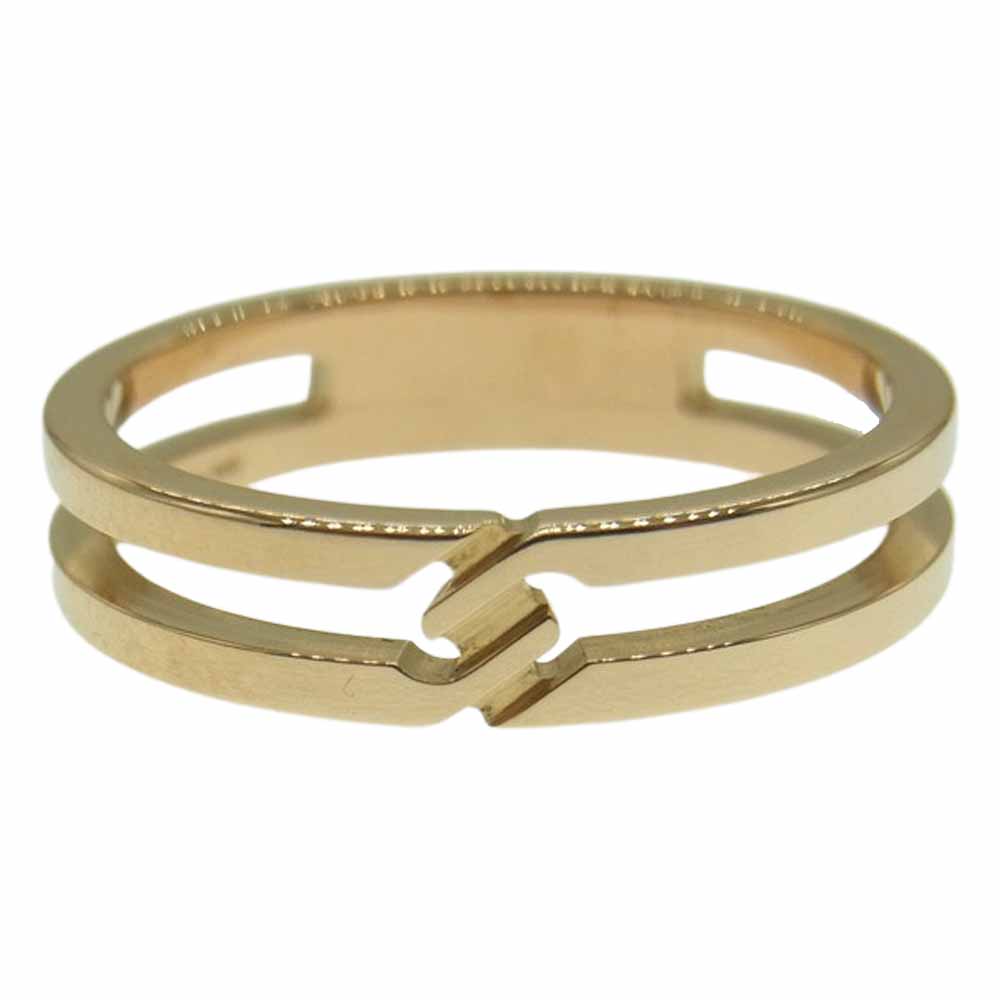 GUCCI グッチ K18PG ピンクゴールド インフィニティ リング ゴールド系 8号【美品】【中古】