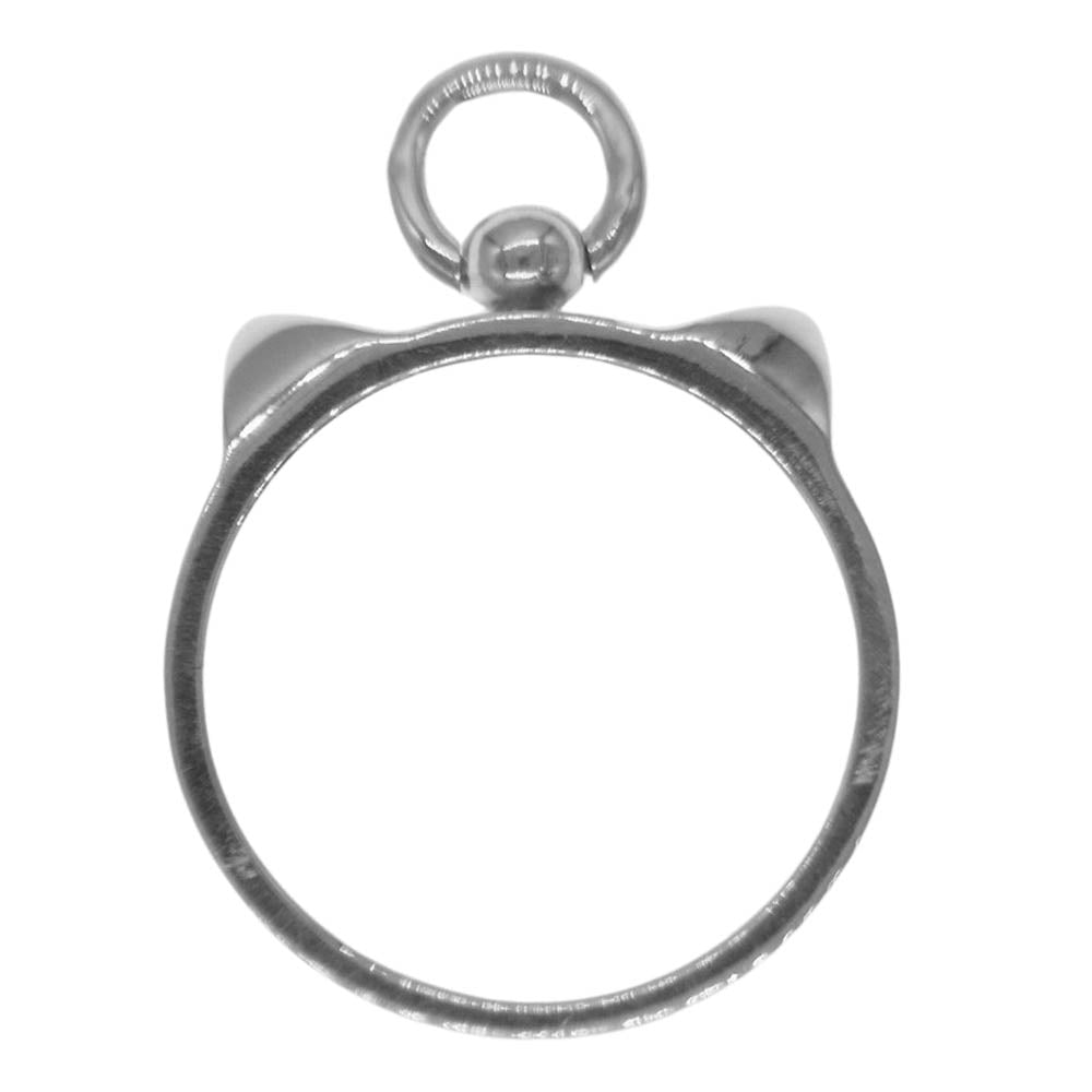 HERMES エルメス #49 コリエ ド シアン リング シルバー系 49【中古】