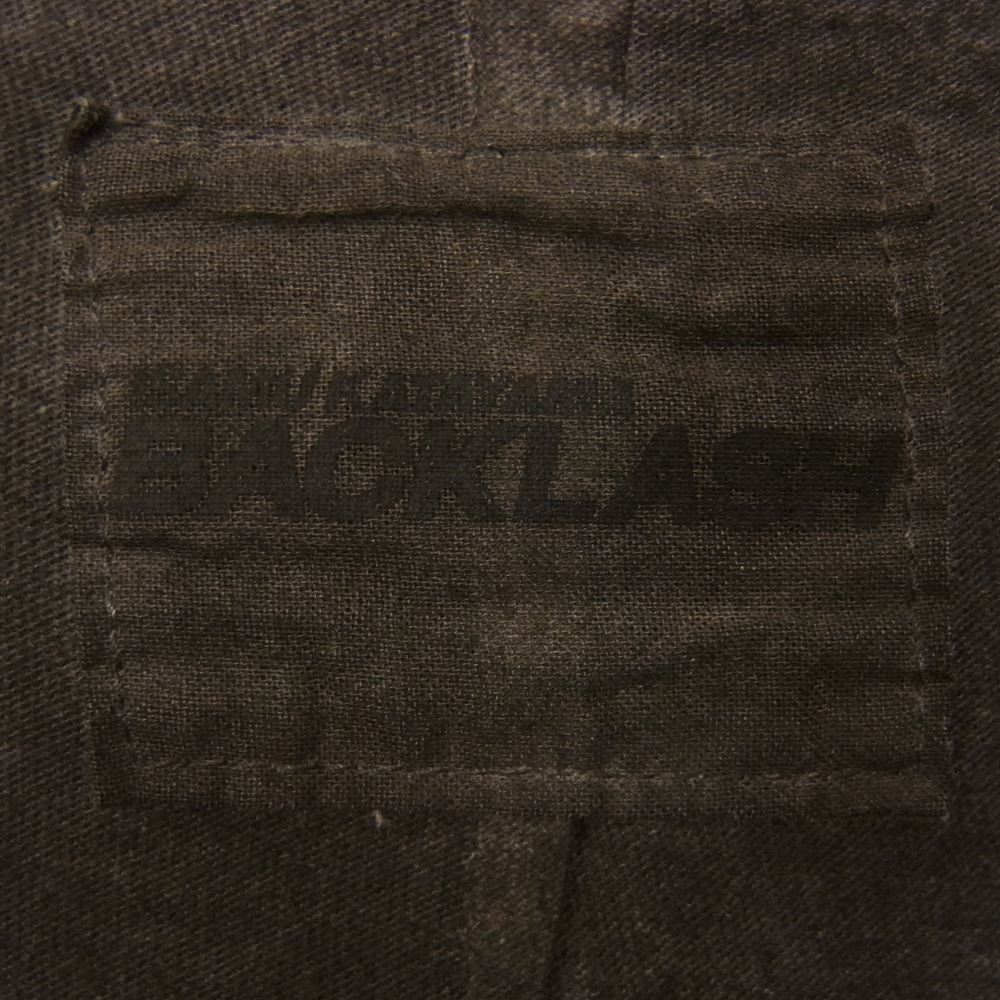 ISAMUKATAYAMA BACKLASH イサムカタヤマバックラッシュ YOHJI YAMAMOTO ヨウジヤマモト HR-T86-993 LOGO Tshirt ロゴプリント 天竺 半袖 Tシャツ グレー系 2【中古】