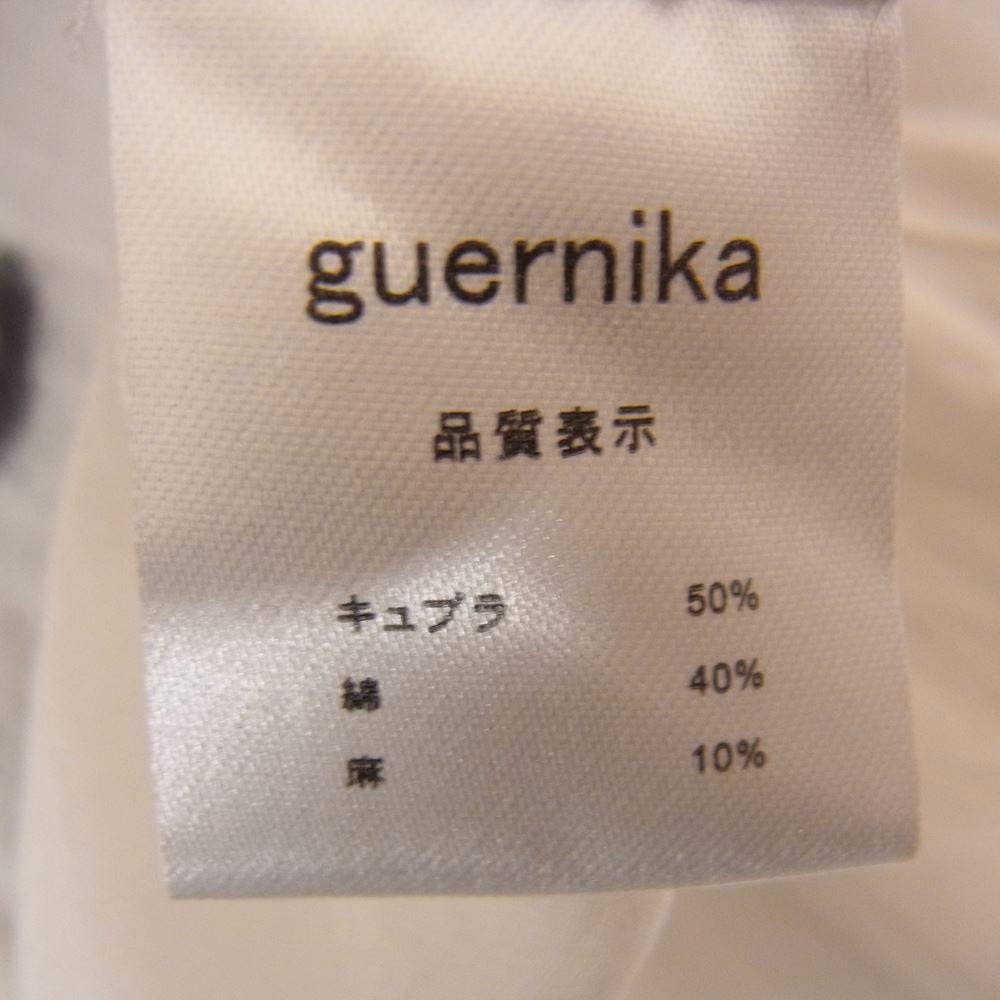 ゲルニカ ANARCHY SHIRTS アナーキー リネン混 バックスカル ハンドペイント パッチワーク 長袖 シャツ ホワイト系 サイズ表記無【中古】