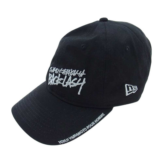 ISAMUKATAYAMA BACKLASH イサムカタヤマバックラッシュ NEW ERA ニューエラ ロゴ刺繍 キャップ 帽子 ブラック系【中古】