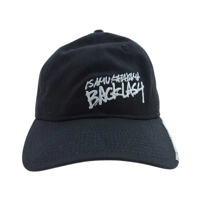 ISAMUKATAYAMA BACKLASH イサムカタヤマバックラッシュ NEW ERA ニューエラ ロゴ刺繍 キャップ 帽子 ブラック系【中古】