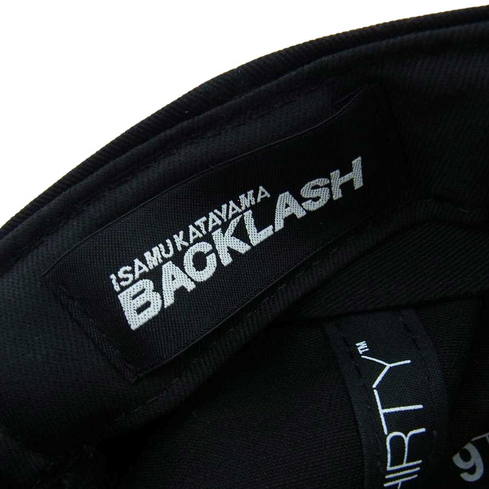 ISAMUKATAYAMA BACKLASH イサムカタヤマバックラッシュ NEW ERA ニューエラ ロゴ刺繍 キャップ 帽子 ブラック系【中古】