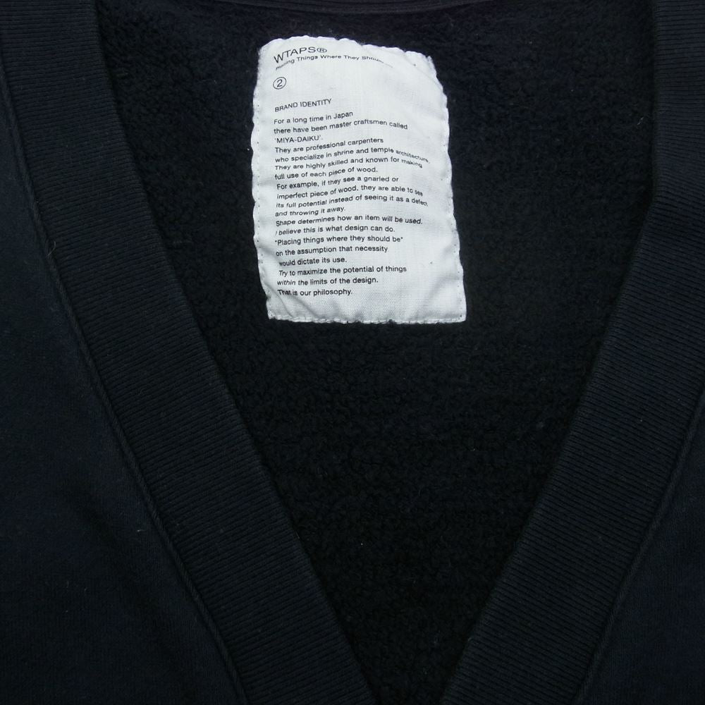 WTAPS ダブルタップス 121HNDT-CSM10 Fleece Moon and Star Cardigan フリース ムーン スター カーディガン ネイビー系 2【中古】