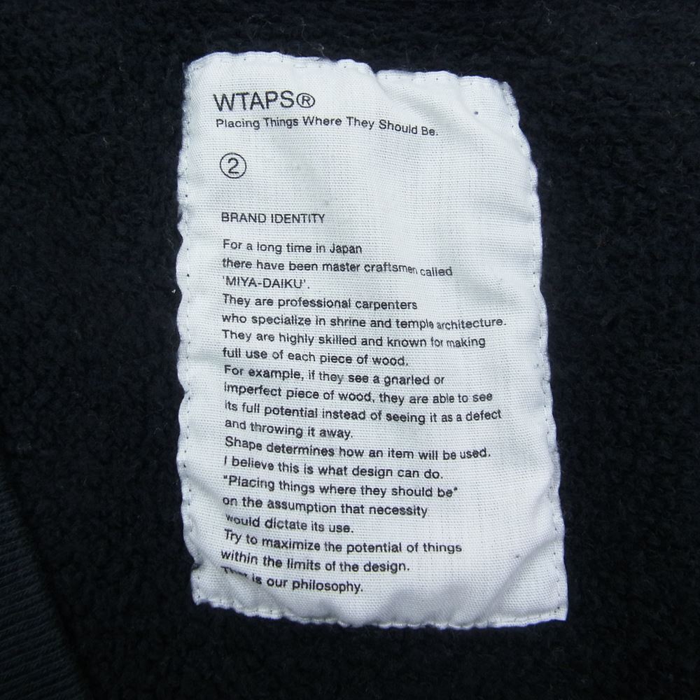 WTAPS ダブルタップス 121HNDT-CSM10 Fleece Moon and Star Cardigan フリース ムーン スター カーディガン ネイビー系 2【中古】