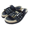 Sacai サカイ 20-05118 バックルベルト ビブラムソール フラット サンダル ブラック系 37【極上美品】【中古】