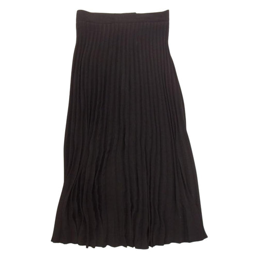 MAISON MARGIELA メゾンマルジェラ MM6 20SS S52MA0095 PLEATED SKIRT エムエムシックス ナイフ プリーツ スカート ブラック系 38【極上美品】【中古】