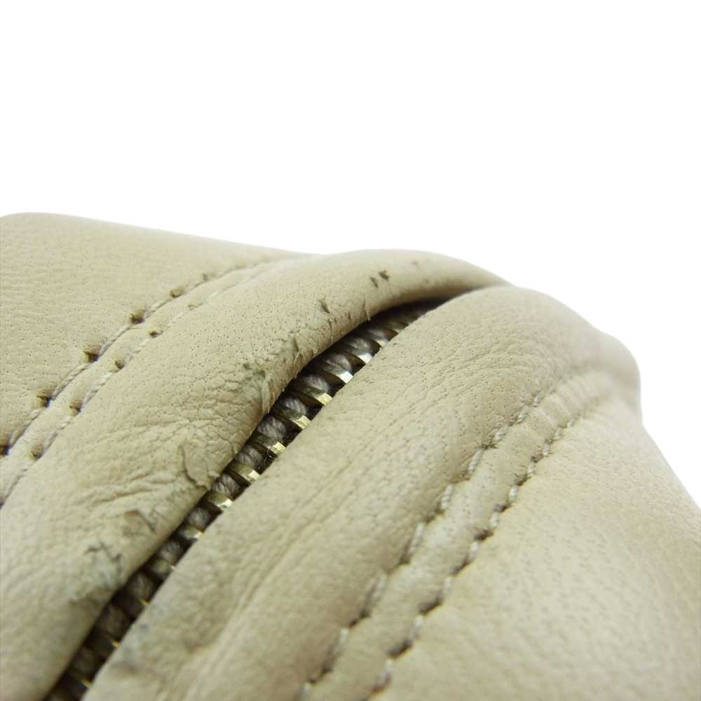 CHANEL シャネル 3番台 ラムスキン ゴールド金具 ココマーク フリンジ タッセル チェーン ショルダーバッグ ベージュ系【中古】