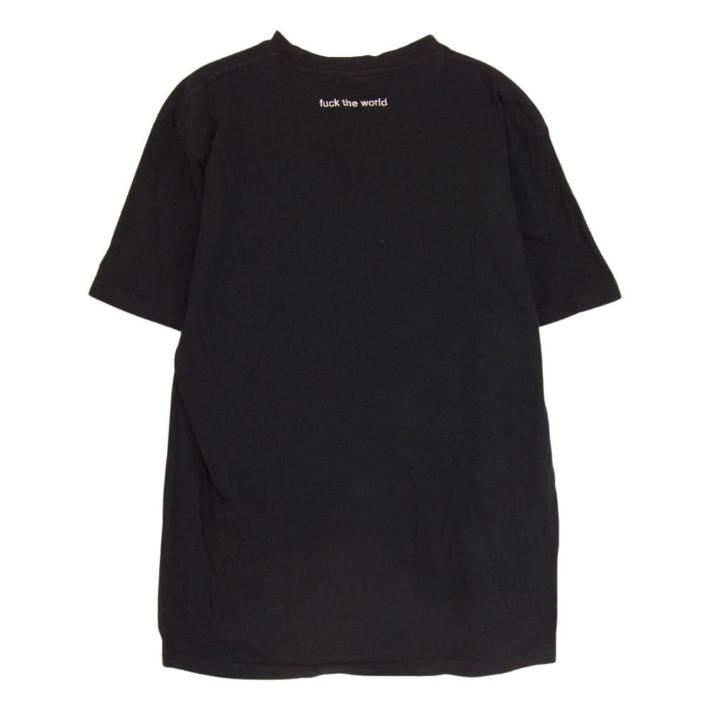 Supreme シュプリーム 18SS FTW Tee Fuck The World 刺繍 ロゴ 半袖 Tシャツ  ブラック系 M【中古】