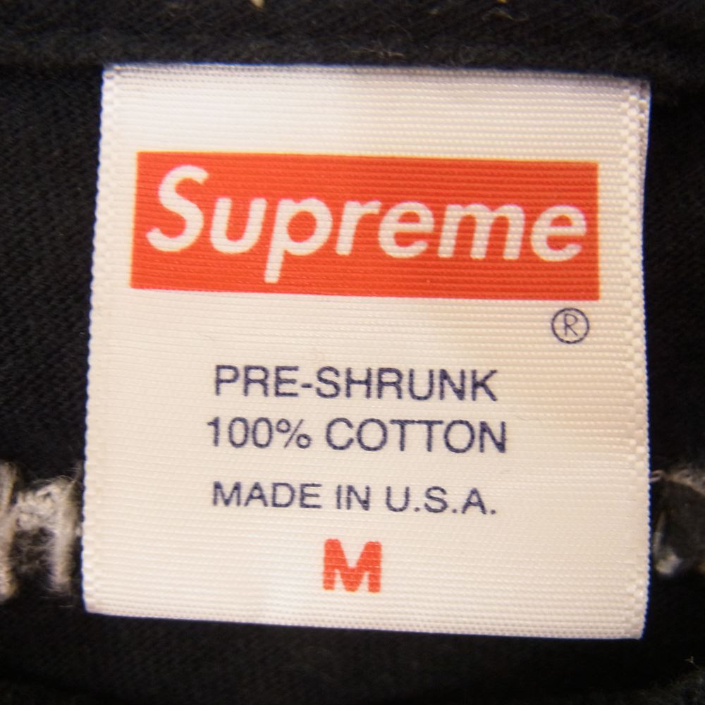 Supreme シュプリーム 18SS FTW Tee Fuck The World 刺繍 ロゴ 半袖 Tシャツ  ブラック系 M【中古】