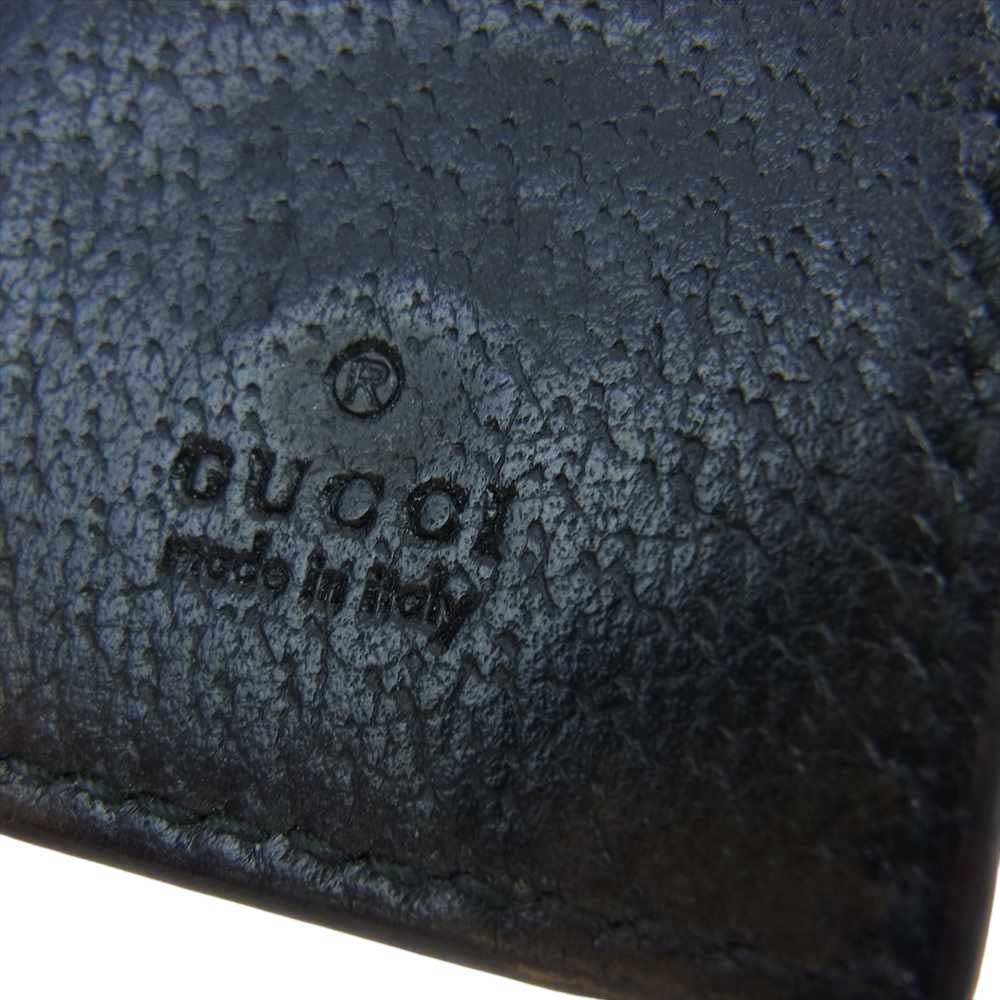 GUCCI グッチ 435305 GGマーモント レザー 6連 キーケース ブラック系【中古】